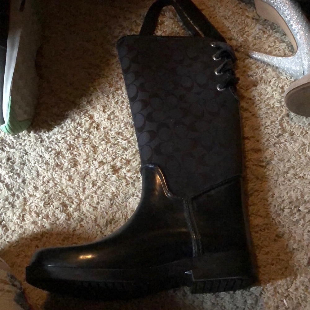 Coach rain boots